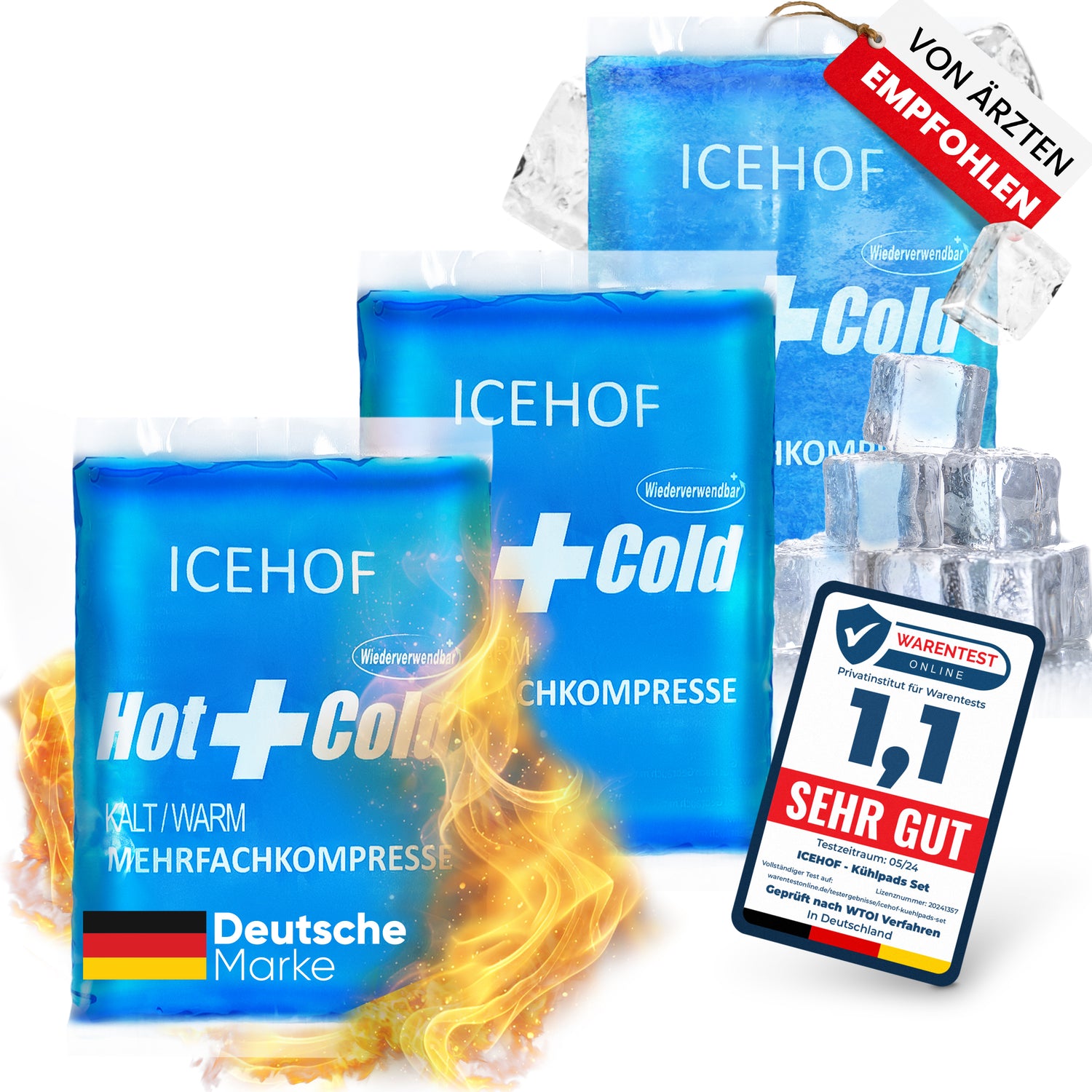 Kühlpads 3x – Flexibel, langlebig & vielseitig einsetzbar