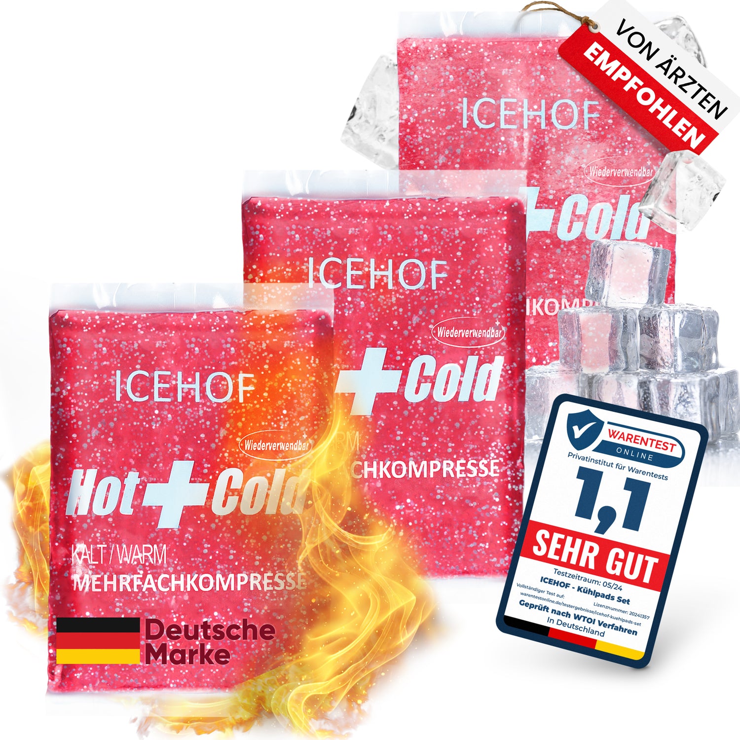 Kühlpads 3x – Flexibel, langlebig & vielseitig einsetzbar