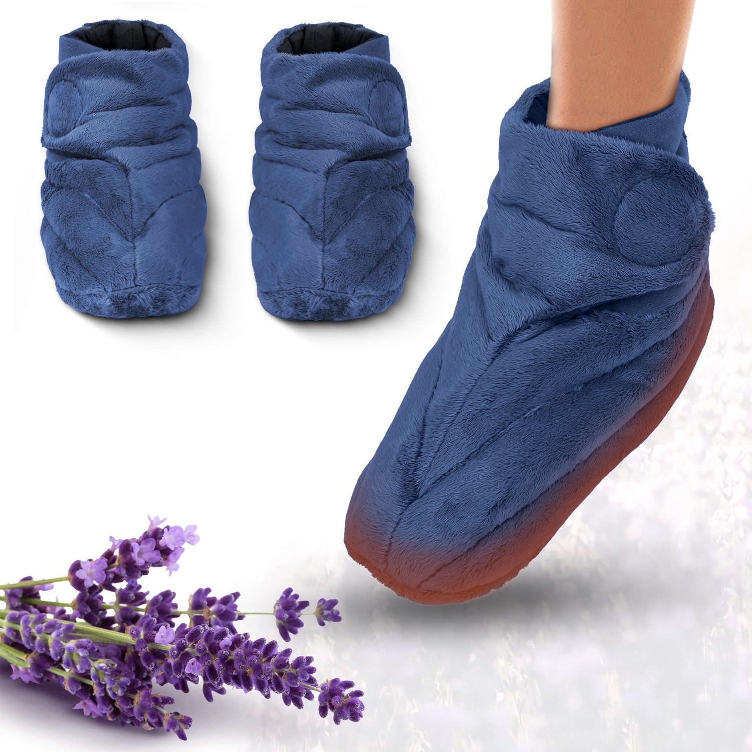 Kuschelige Wärmesocken – Lavendel