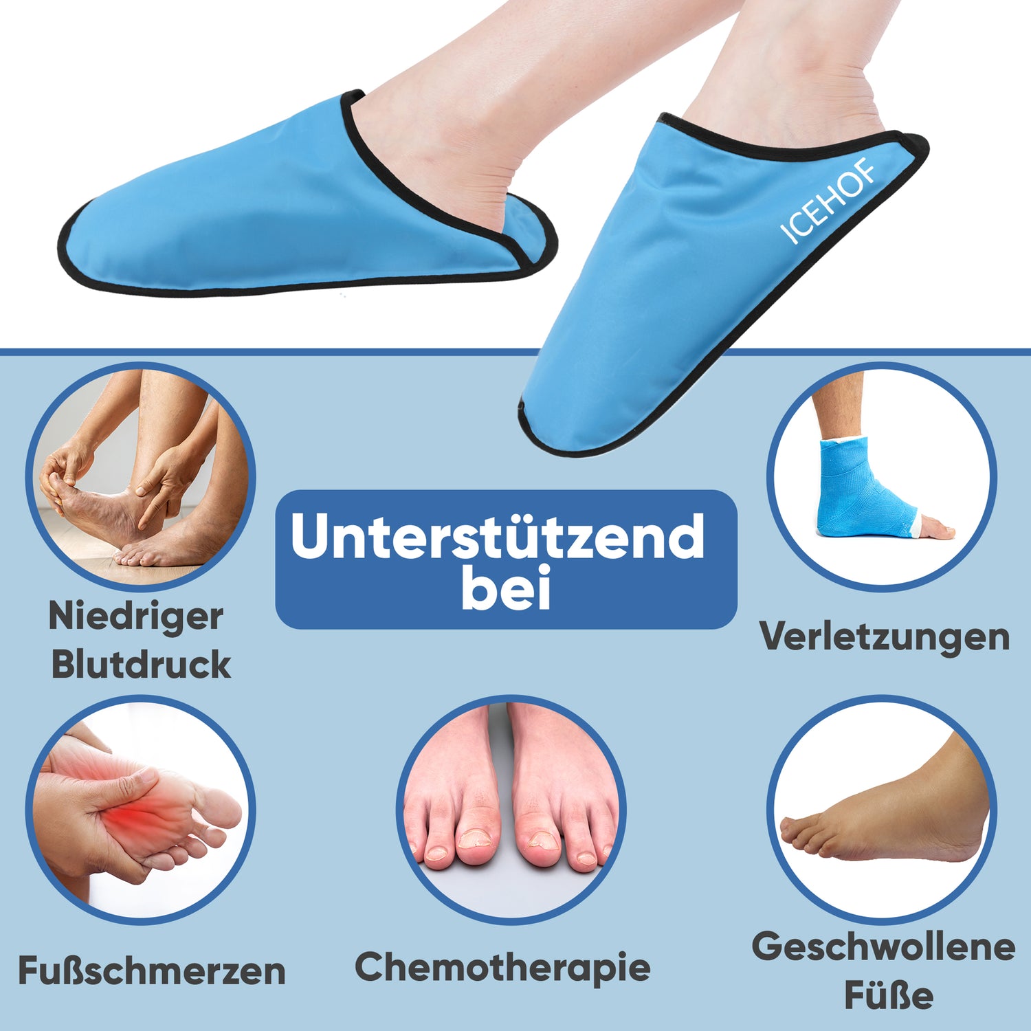 Kühl-Slipper Premium Edition (1 Paar)
