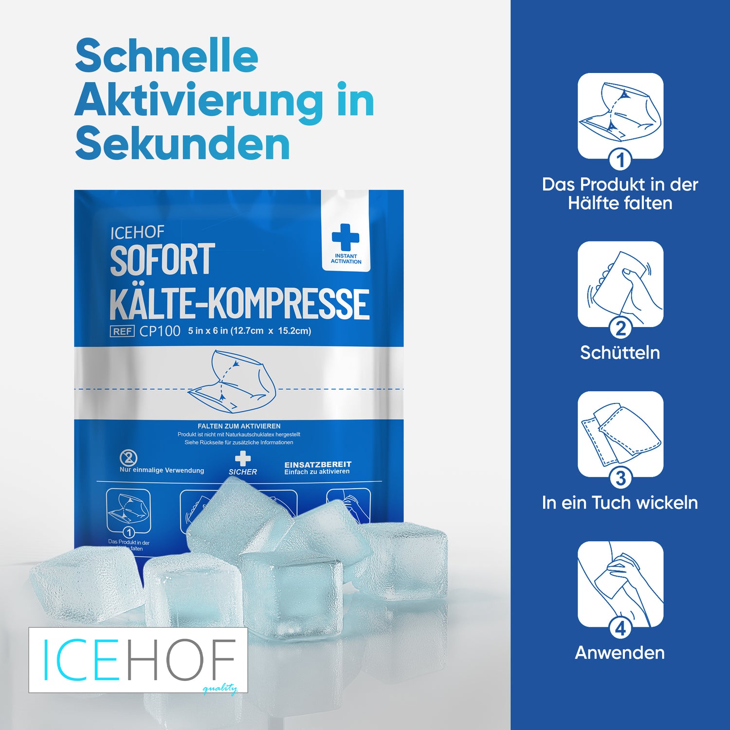 Sofort-Kältekompresse zum Knicken (10 Stk.)