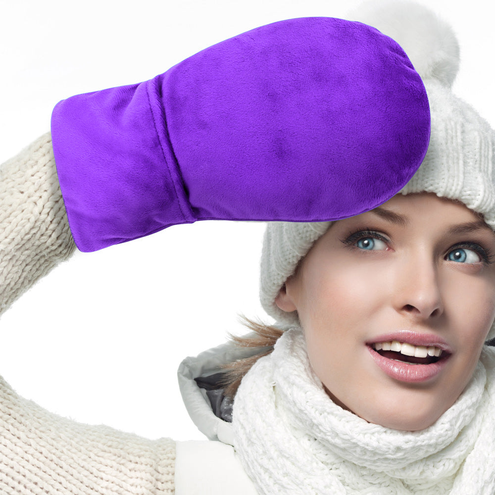 Wärme-Handschuhe – Lavendel & Tonperlen (1 Paar)