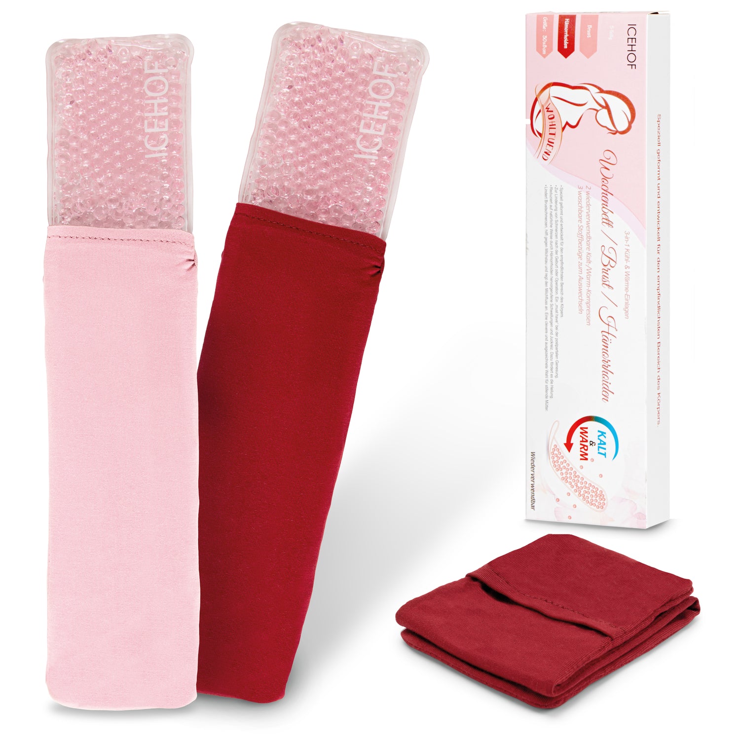 Kalt-/Warm-Kompressen für Schwangerschaft, Stillzeit & Wochenbett(5-teilig)