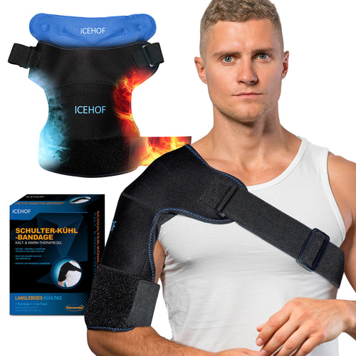 Schulterbandage mit Kühlkompresse