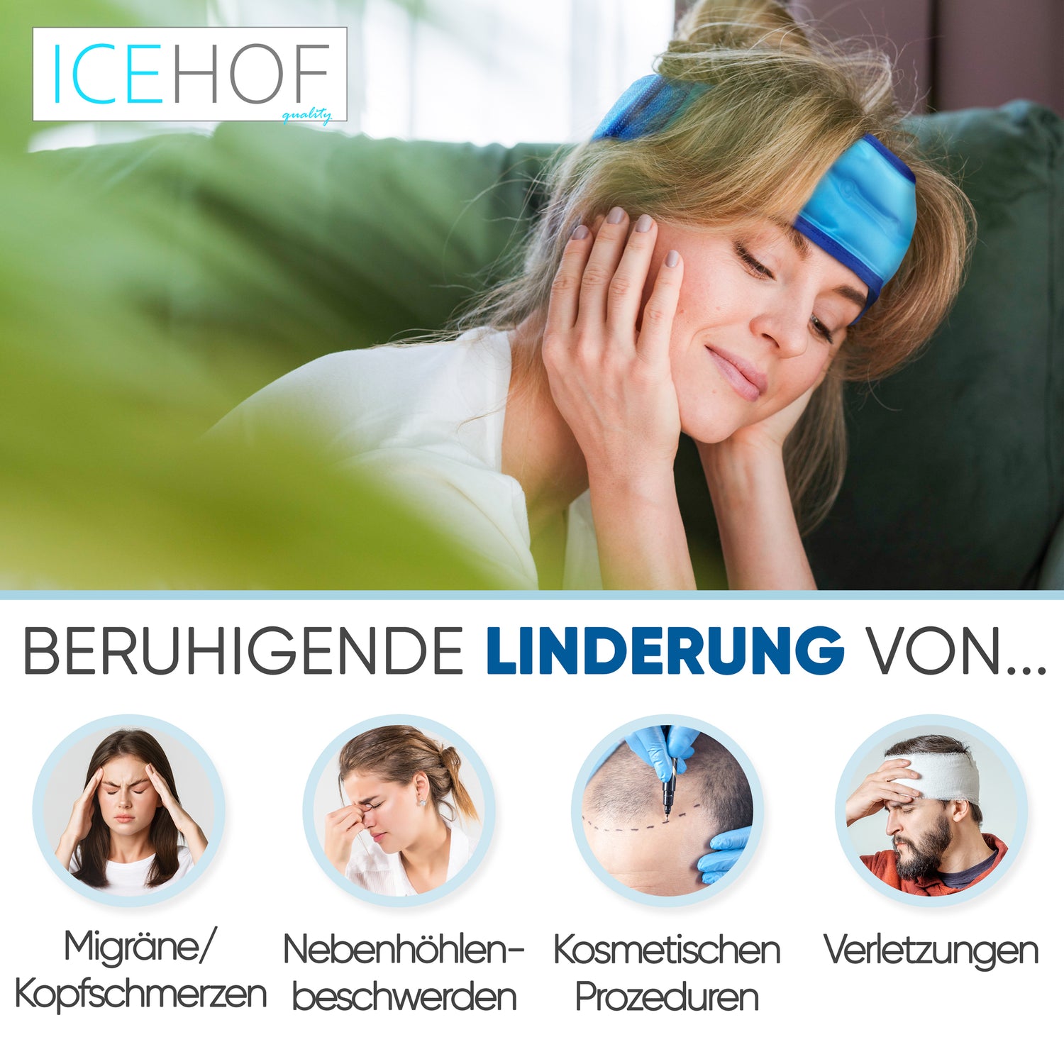 Migräneband – Kalt & Warm