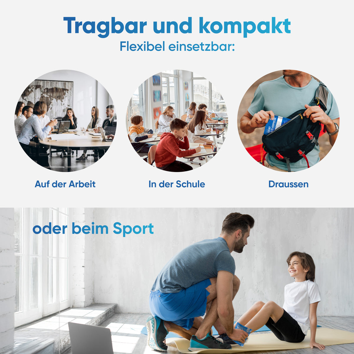 Sofort-Kältekompresse zum Knicken – 10er Set von ICEHOF