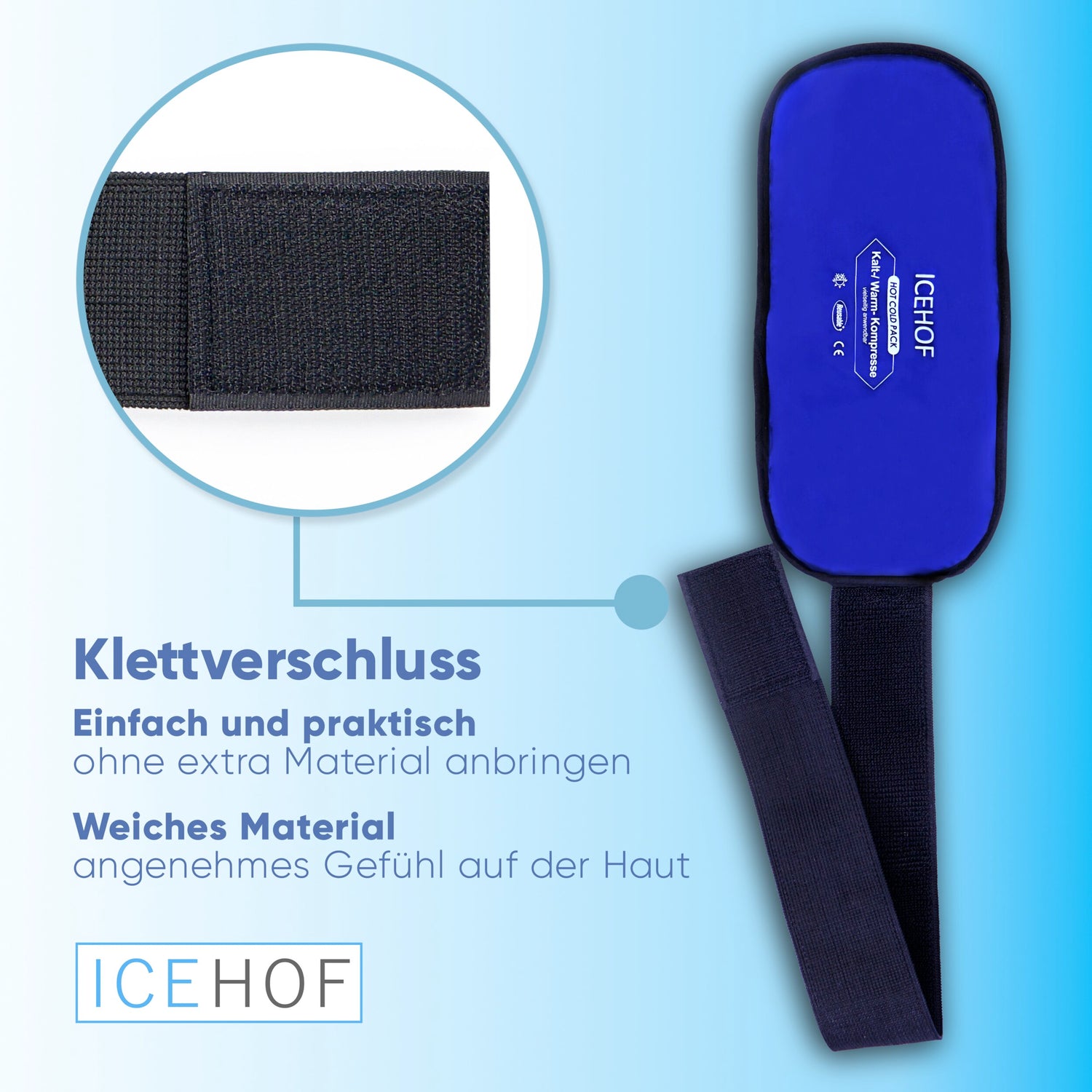 Universal Kühl- & Wärmekompresse mit Klettverschluss